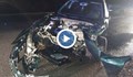 Шофьор без книжка предизвика зрелищна катастрофа с патрулка в Разград