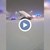 Самолет се изправи на опашката си под тежестта на снега в Мюнхен