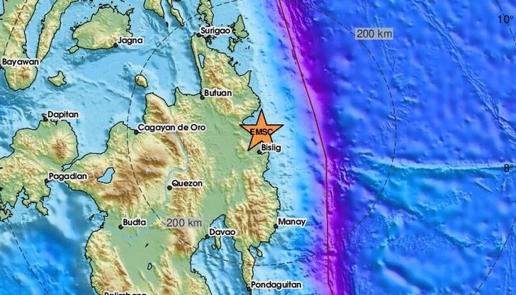 Има опасност от цунами