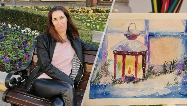 Страстта на Добромира е рисуването, въпреки че има 100% ТЕЛК