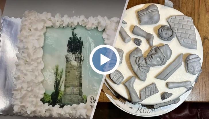 Декорираните сладкиши присъствали на трапезата на ДСБ и „Да, България”