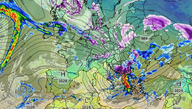 След Нова година Балканите ще бъдат обхванати от серия от средиземноморски циклони