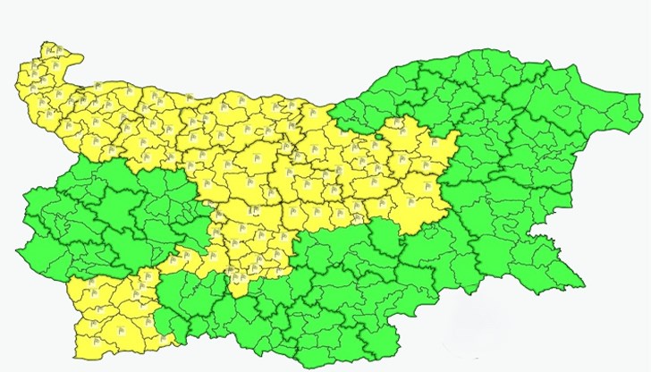 Ще духа силен северозападен вятър, с пориви преди обяд до 20-22 метра в секунда