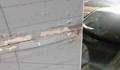 Мазилка от изолацията на мост потроши две коли в София