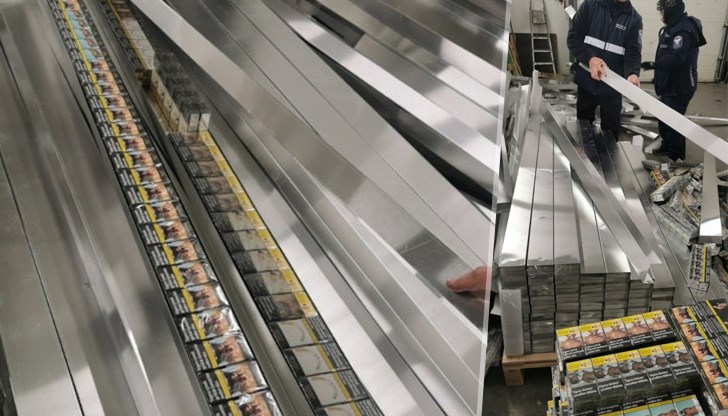 Цигарите били укрити в метални профили