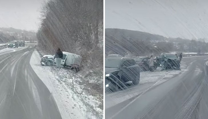 Три леки автомобила са се ударили край Цар Калоян Три леки автомобила са се ударили край Цар Калоян