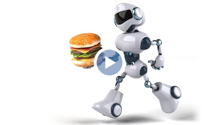 Докато един робот прави пържени картофи, друг приготвя хамбургерите, трети приема поръчките