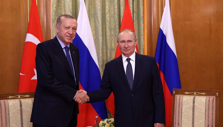 Основната тема на разговорите между президентите на Русия и Турция ще бъде войната в Украйна