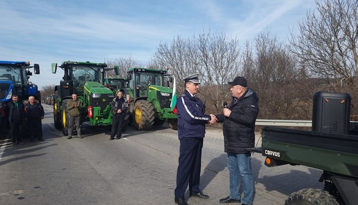 Началник на Пътна полиция - Разград Неделчо Симеонов също благодари на протестиращите за отношението