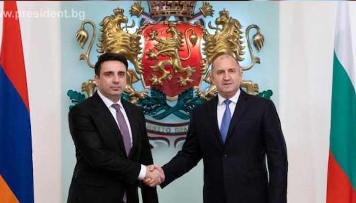 Това подчерта държавният глава Румен Радев на среща с председателя на НС на Армения Ален Симонян