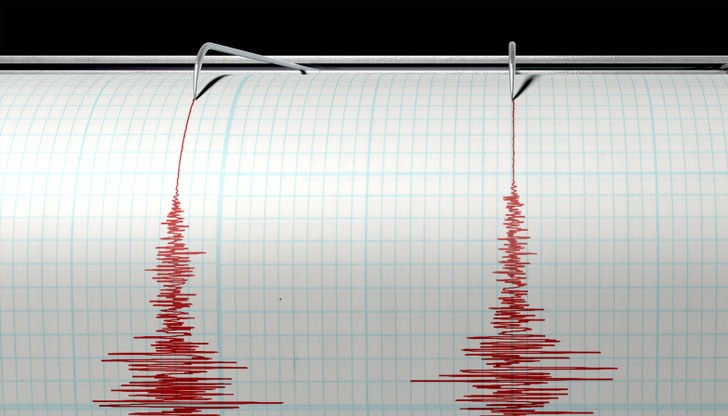 Земетресението е било на дълбочина около 10 км