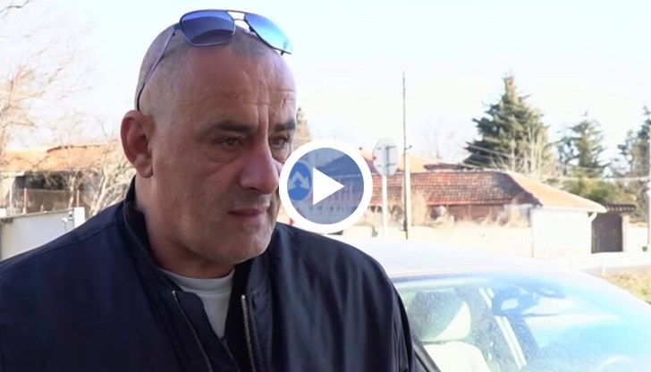 На видеото мъжът недоволства, че останал без ток по време на зимната буря