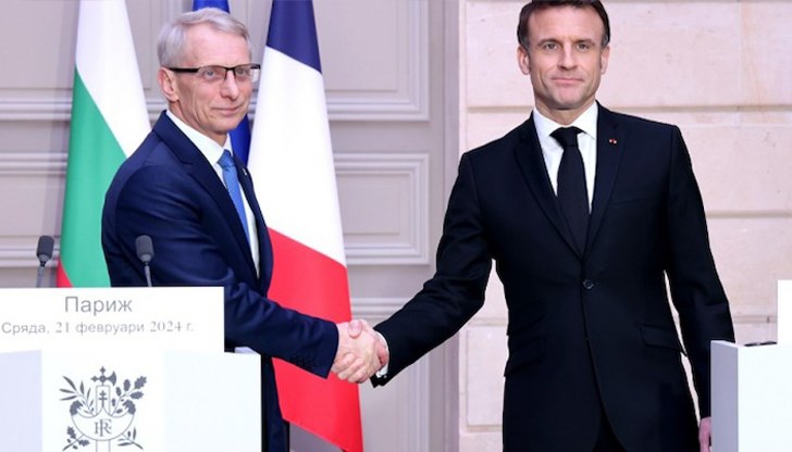 Благодаря за куража при осъществяването на реформите и европейския път на България, каза френският президент