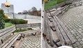 Русенка: Това са пейките на площадчето пред Пантеона на Възрожденците