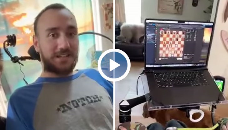 29-годишният Ноланд движи курсора на мишката само със силата на мисълта