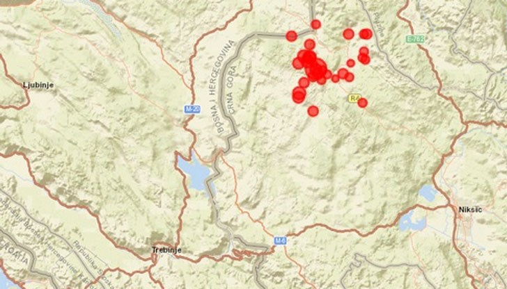 В граничния район между Черна Гора и Южна Босна има щети по инфраструктурата В граничния район между Черна Гора и Южна Босна има щети по инфраструктурата