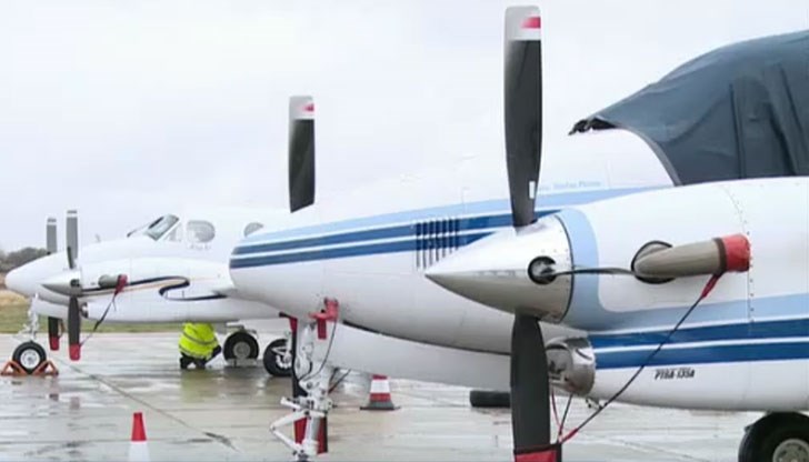 "Машината за дъжд" всъщност е самолет, натоварен със специални резервоари