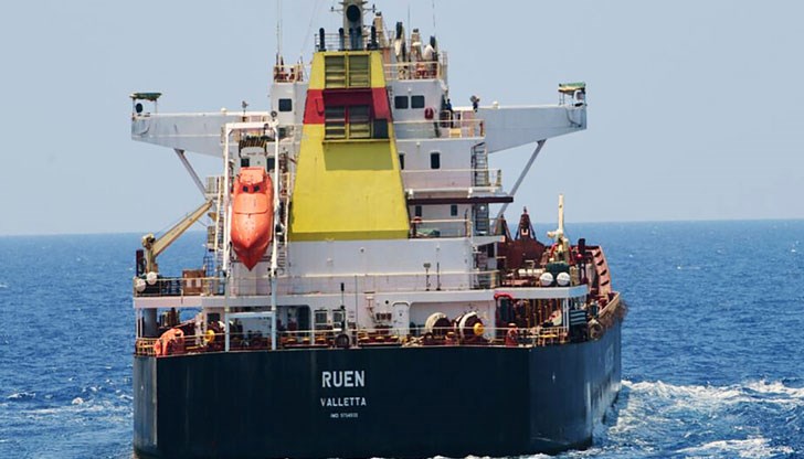 Корабът "Руен" беше пленен в Арабско море на 14 декември 2023 година