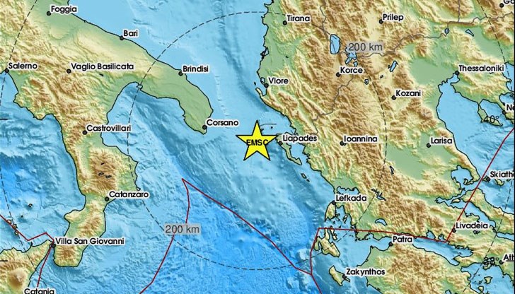 Трусът е усетен и в Албания Трусът е усетен и в Албания