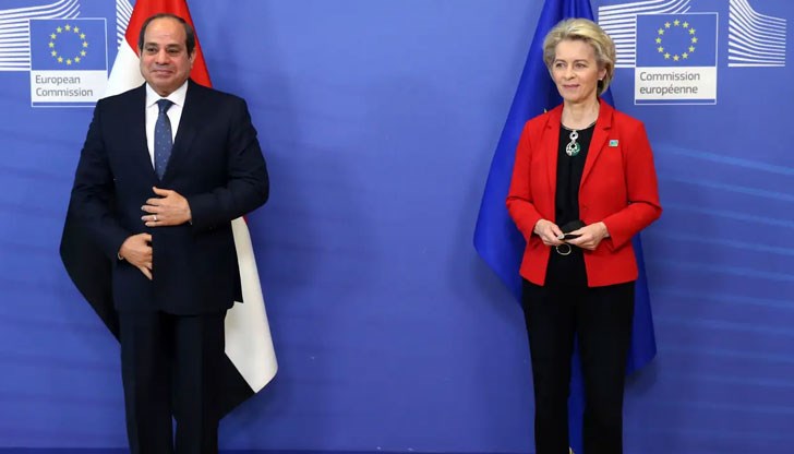 Президентът на Египет Абдел Фатах ас Сиси се срещна с Урсула фон дер Лайен