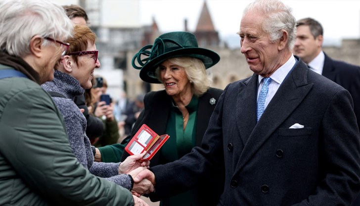 Британският крал присъства на ежегодната служба за Великден в Уиндзор Британският крал присъства на ежегодната служба за Великден в Уиндзор