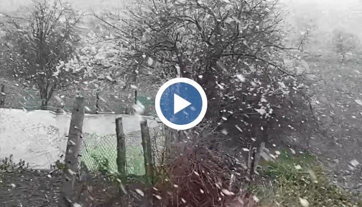 Сняг на парцали вали в Шуменското плато