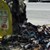 Горя пластмасов контейнер за отпадъци в Русе