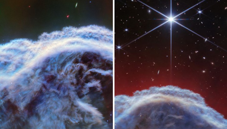 Изображенията на един от най-разпознаваемите космически обекти показват горната част на „гривата“ на коня