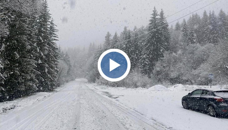 Интензивността на снеговалежа е 5-10 сантиметра на час