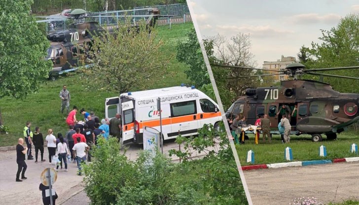 Детето е транспортирано с хеликоптер към болница в София