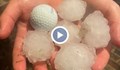 Градушка с размери на топки за голф удари град в САЩ