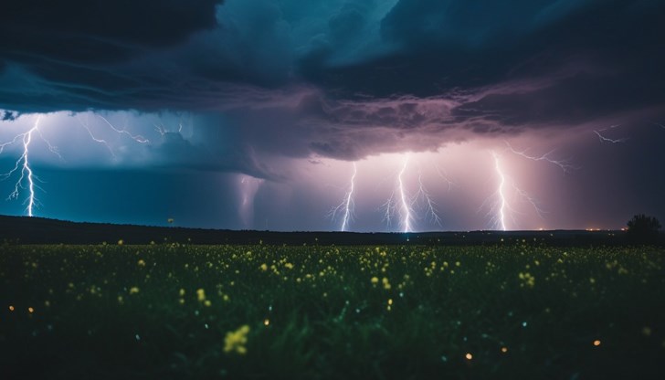 Предупреждение за опасно време в осем области на страната Предупреждение за опасно време в осем области на страната