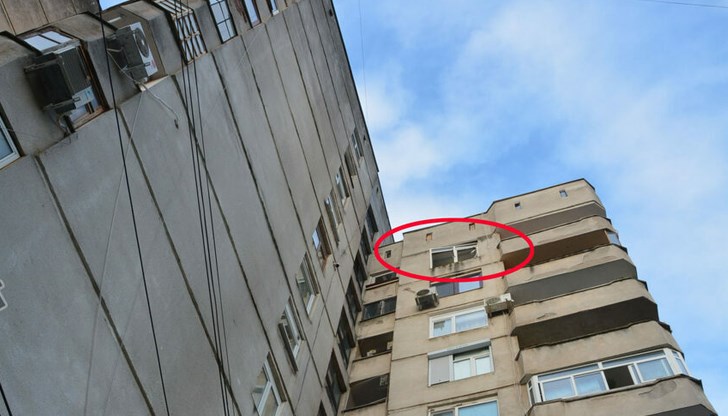 Инцидентът е станал в апартамент на последния 12-и етаж в сградата