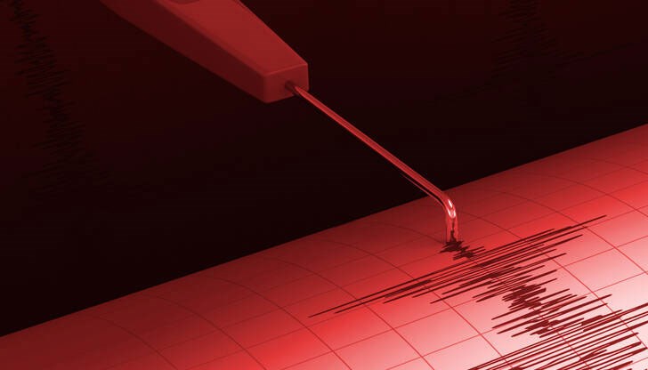 Трусът е регистриран в 2:07 часа българско време Трусът е регистриран в 2:07 часа българско време
