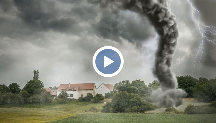 Торнадо от камъни се изви над Чехия