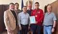 Пенчо Милков награди европейския шампион по борба при момчетата Стефан Стефанов