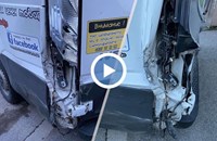 Кола блъсна бус на магистрала „Тракия” и избяга