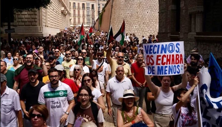 Това е поредният испански град, в който се провеждат подобни протести