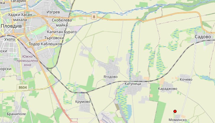 Епицентърът на труса е близо до село Моминско Епицентърът на труса е близо до село Моминско