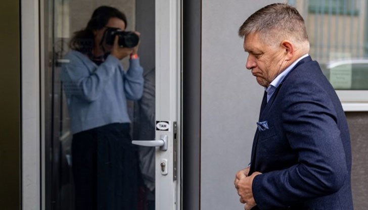 Фицо, който бе прострелян през май тази година Фицо, който бе прострелян през май тази година