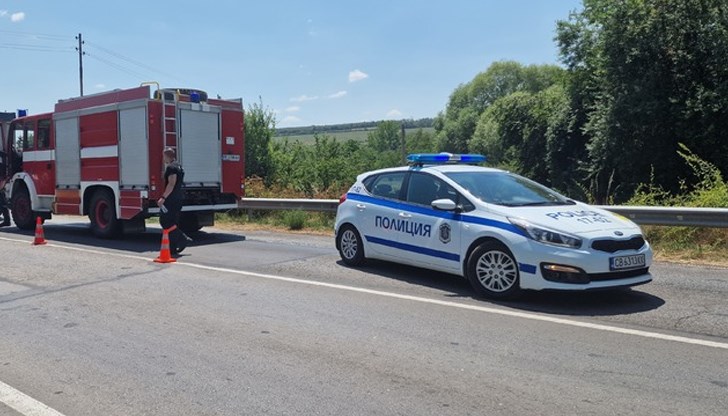 Пострадалият е карал камион, блъснал се в задната част на товарен автомобил