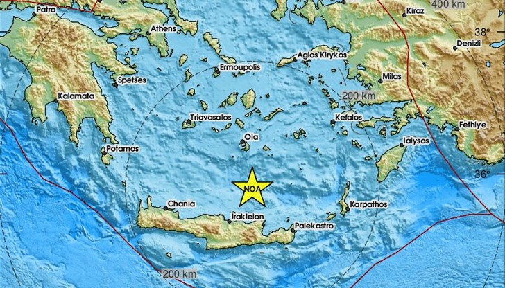 Земетресението е регистрирано тази сутрин в 08:34 часа Земетресението е регистрирано тази сутрин в 08:34 часа