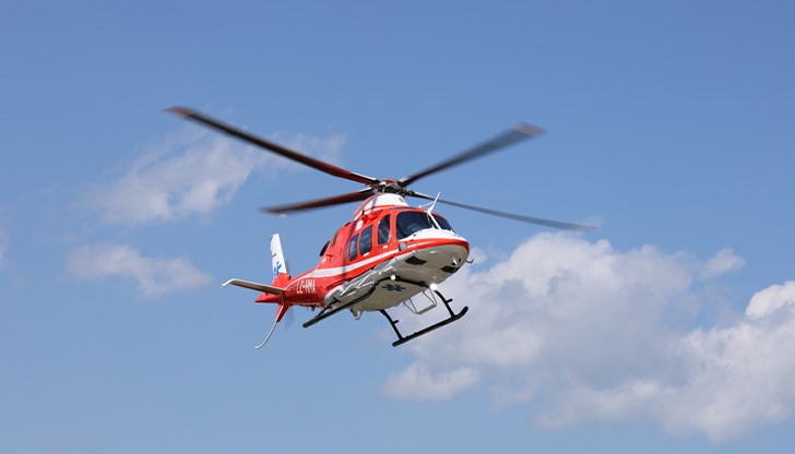 Раненият е транспортиран до София с медицински хеликоптер Раненият е транспортиран до София с медицински хеликоптер