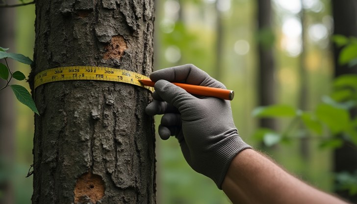 Експерти извършиха оглед и маркировка на дърветата за продажба