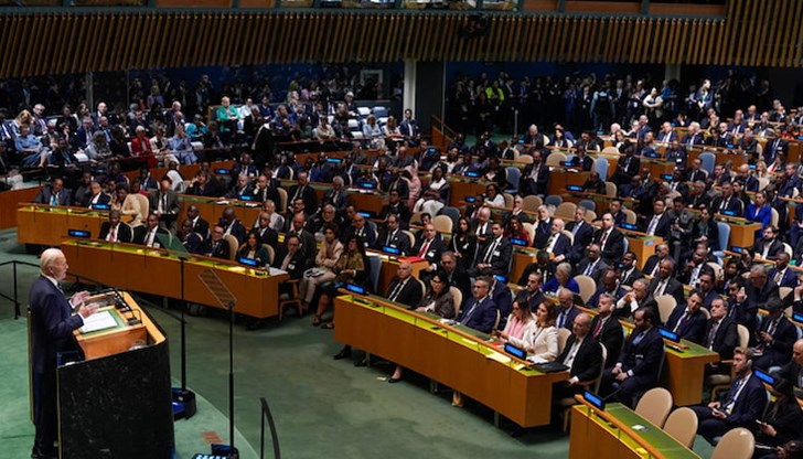 Последно обръщение на Байдън към ООН преди изборите в САЩ през 2024 година Последно обръщение на Байдън към ООН преди изборите в САЩ през 2024 година