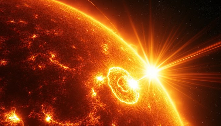 Слънцето изпрати "космическа бомба" към Земята Слънцето изпрати "космическа бомба" към Земята