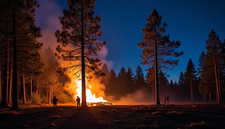 В гасенето се включиха пожарникари, доброволци и горски служители