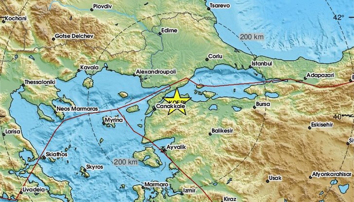 Трусът е регистриран тази сутрин в 10:46 часа Трусът е регистриран тази сутрин в 10:46 часа