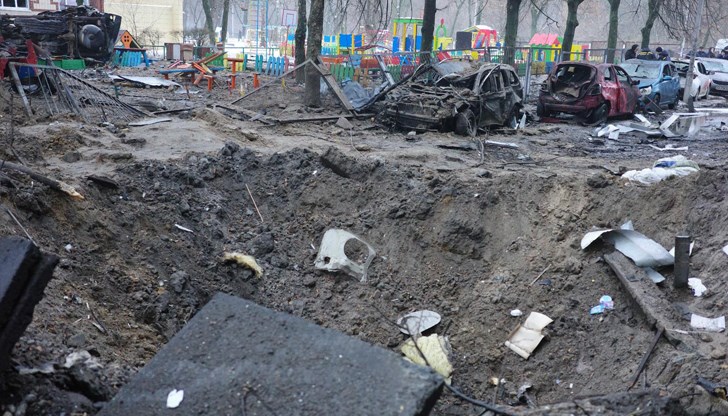 Първа мащабна атака в украинската столица от два месеца насам Първа мащабна атака в украинската столица от два месеца насам