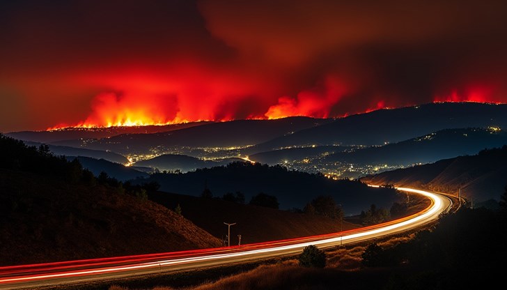 Огнената стихия заплашва над 3500 жилища и вече е изпепелила близо 8100 хектара Огнената стихия заплашва над 3500 жилища и вече е изпепелила близо 8100 хектара